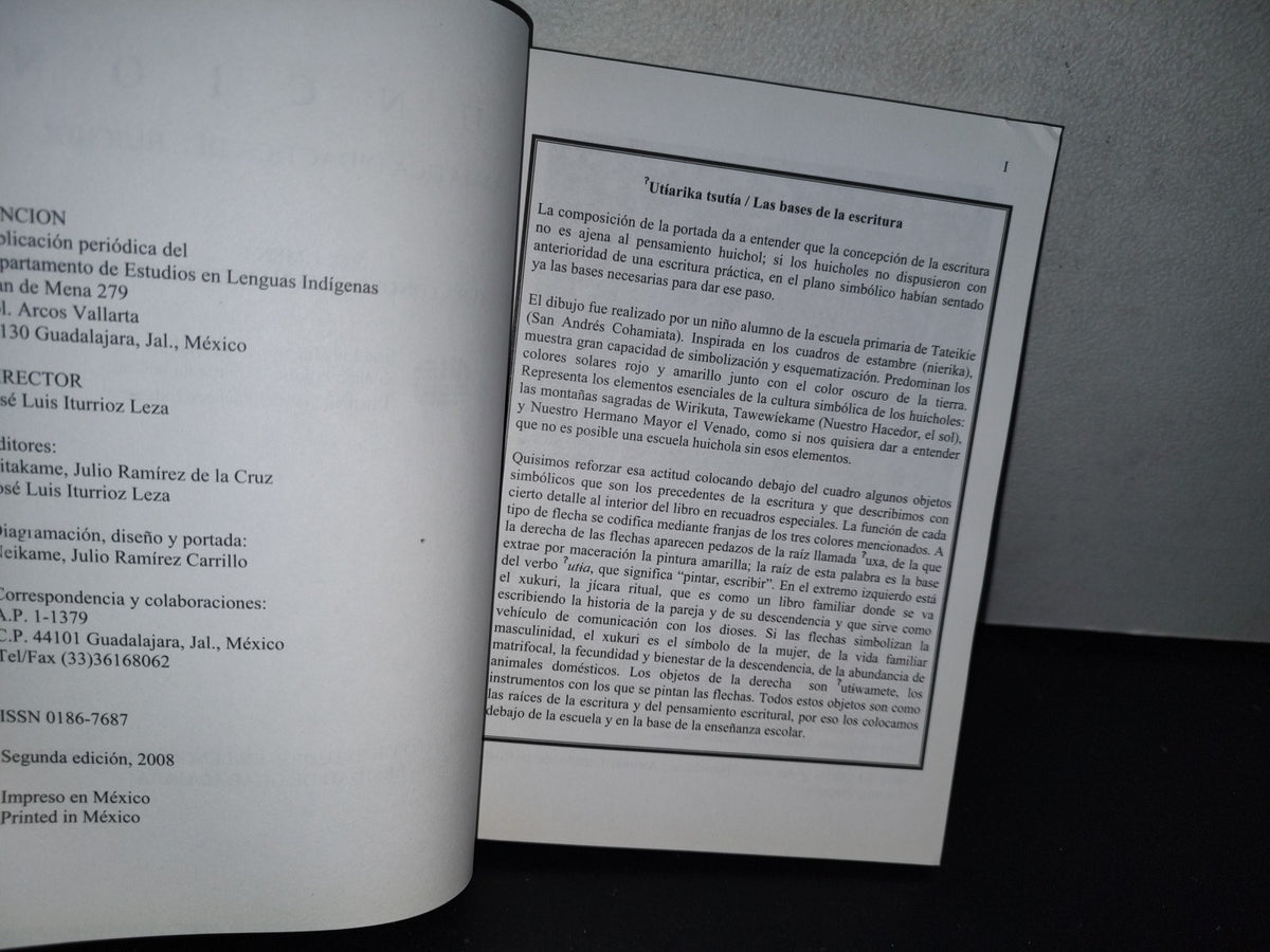 192- Función Gramática Didáctica Del Huichol. Vol. I. Estructura Fonológica Y Sistema De Escritura