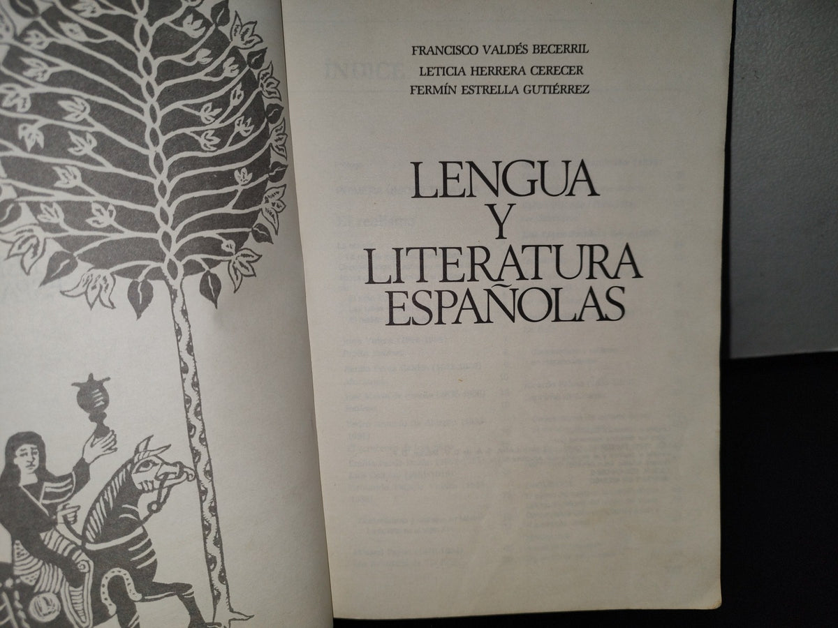 78- Lengua Y Literatura Españolas - Francisco Valdés Becerril - 1982