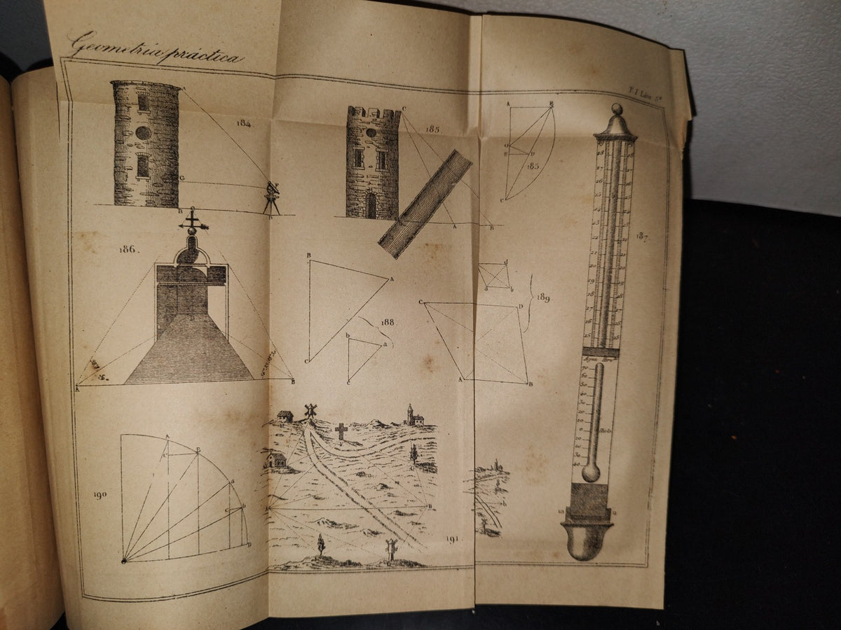 60- Compendio De Matemáticas Puras Y Mixtas. Tomo Primero - José Mariano Vallejo - 1883