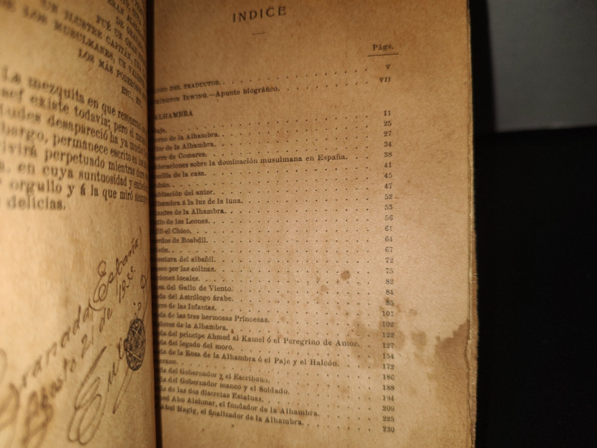 85- Cuentos De La Alhambra - Washington Irving - Editorial Prometeo - 30'S