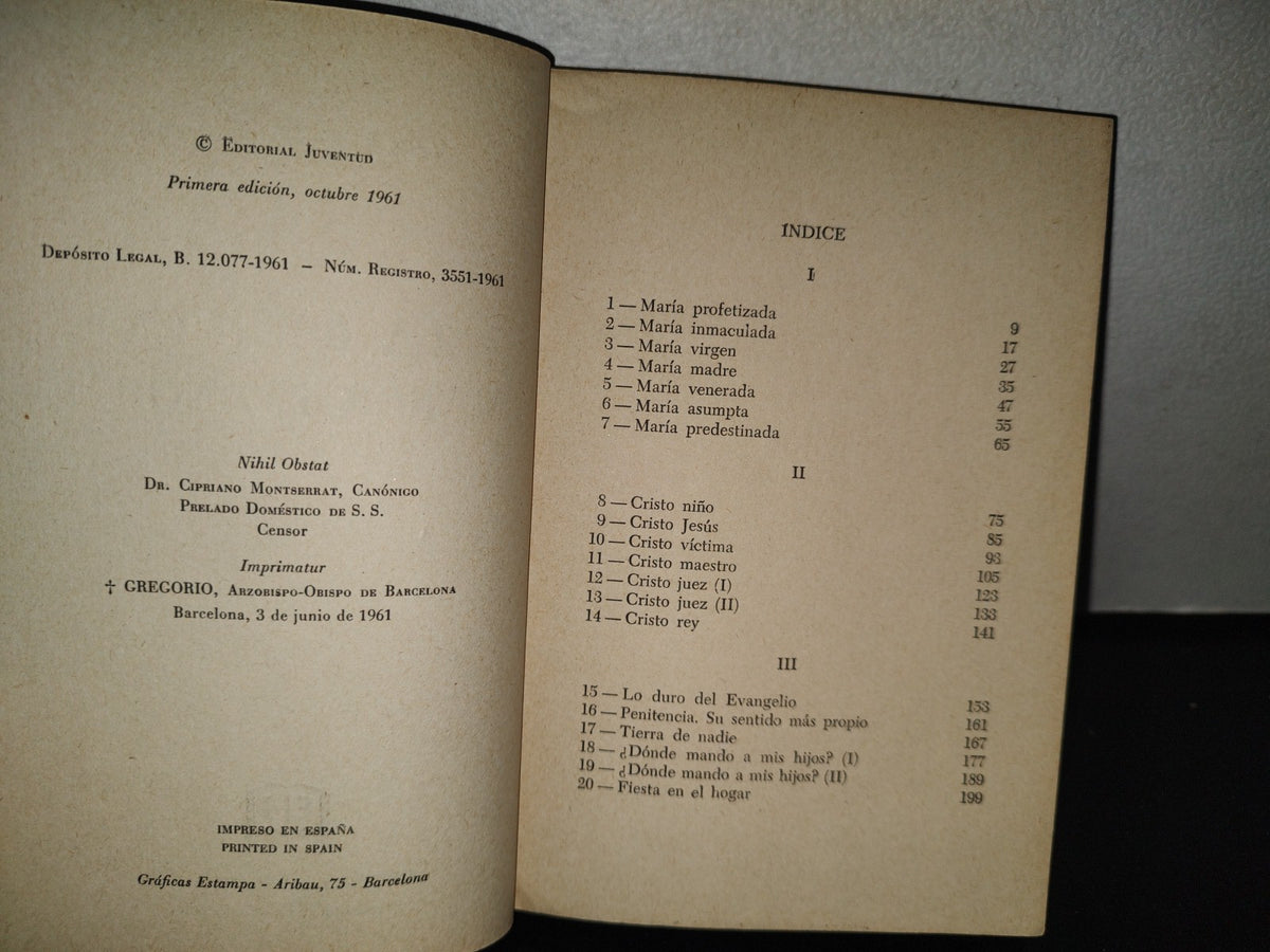 84- La Brújula Marca El Norte - José Luis Martín Vigil. Colección Destino: Dios - 1A. Ed. 1961