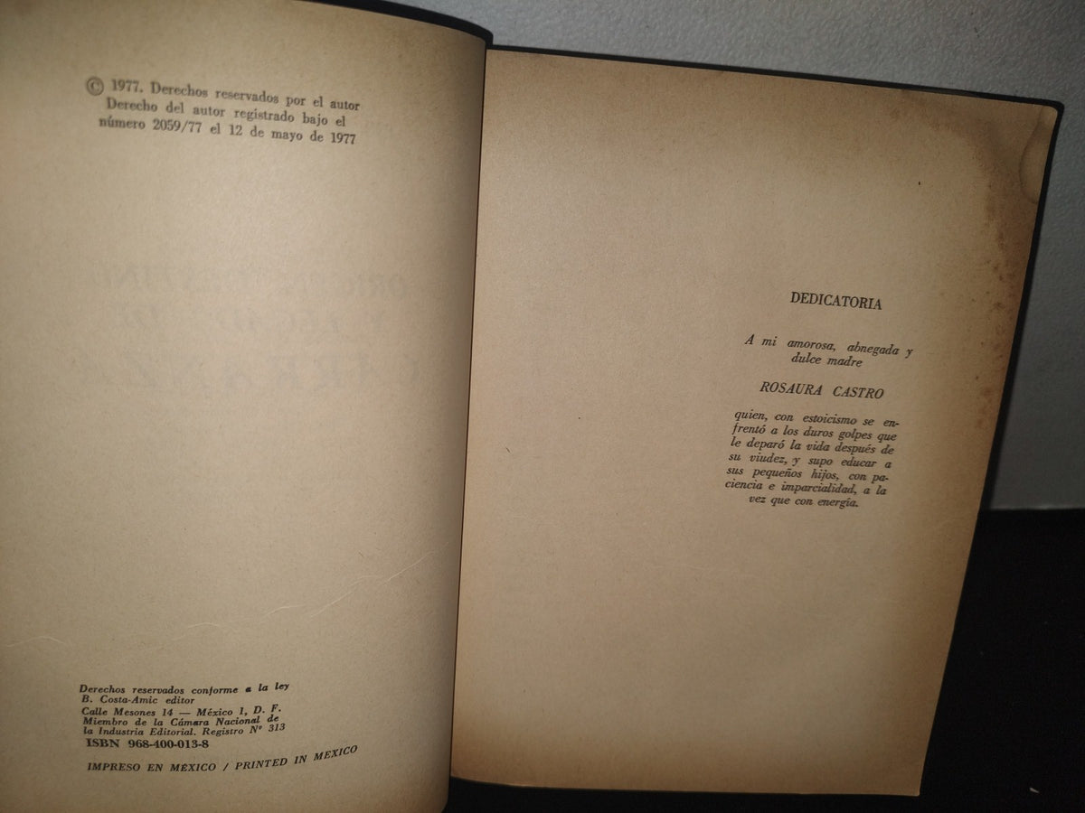 23- Origen, Destino Y Legado De Carranza - Ing. Jesús Carranza Castro - Primera Edición 1977