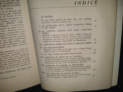 23- Origen, Destino Y Legado De Carranza - Ing. Jesús Carranza Castro - Primera Edición 1977