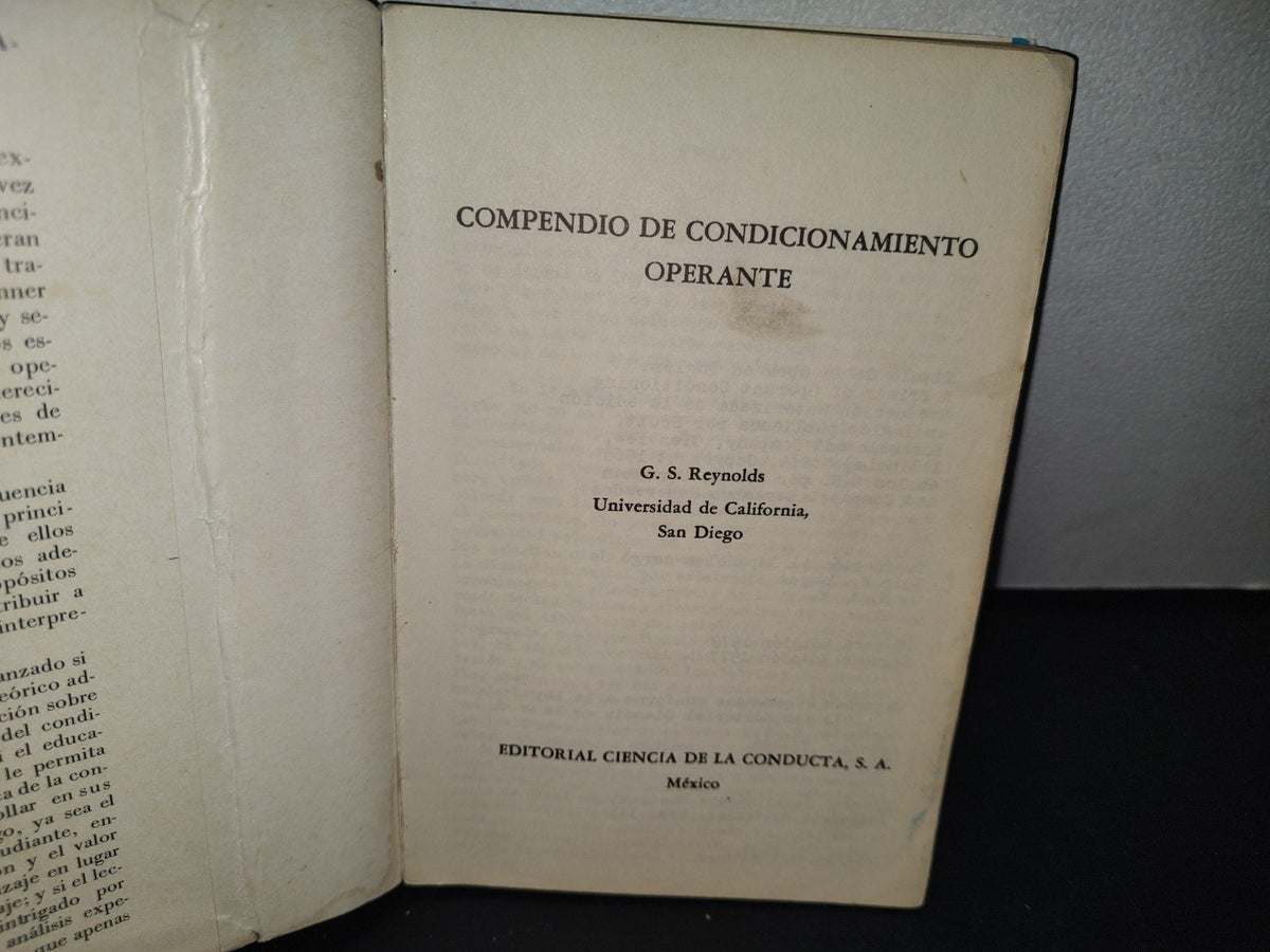 58- Compendio De Condicionamiento Operante - G. S. Reynolds