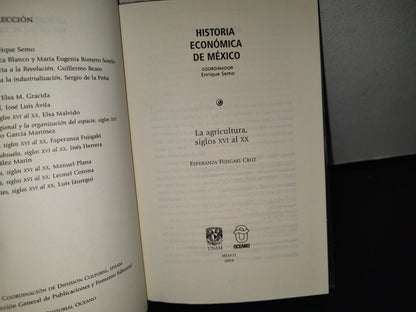 80- Historia Económica De México. La Agricultura, Siglos XVI Al XX - Esperanza Fujigaki - Universidad Nacional Autónoma De México - Primera Edición: 2004