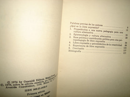 10- Hacia Una Psicopedagogía De Libre Expresión - Merciai / Fioretti / Contini