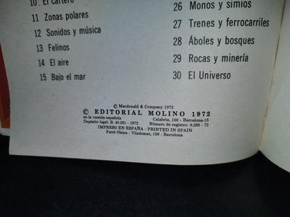 188- Mi Primera Biblioteca Básica 21. Arañas - Editorial Molino 1972