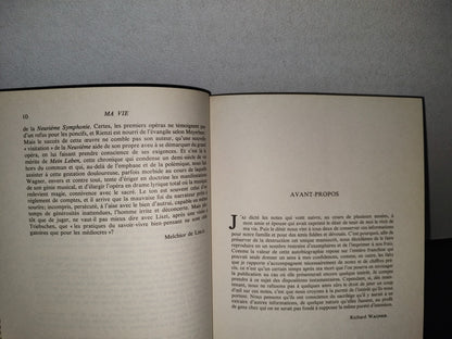 93- Richard Wagner. Ma Vie (Mein Leben) - Éditions Buchet/Chastel - 1978