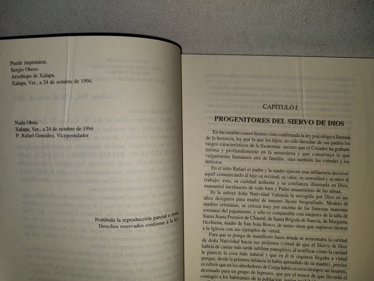 158- Apuntes Biográficos Del Beato Mons. Rafael Guízar Y Valencia. Quinto Obispo De Veracruz (México) - Por El M.I. Sr. Cango. D. Justino De La Mora - 1995