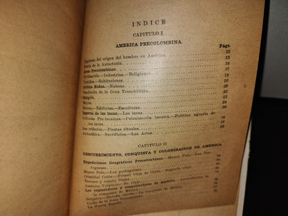 68- Historia De América. Programa Desarrollado Para El 5° Año De Primaria - Macedonio Navas - 1946