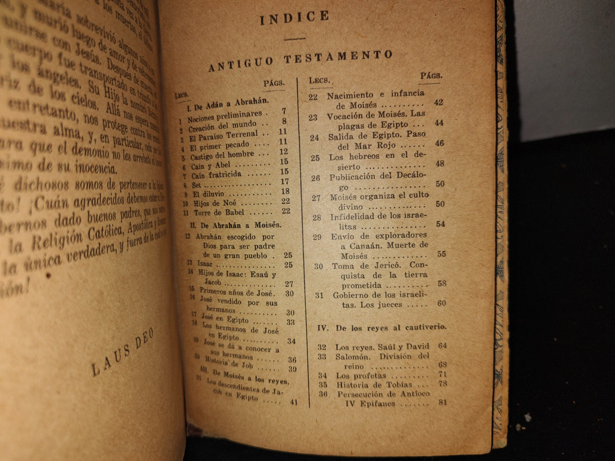 64- Lecciones De Historia Sagrada - F. T. D. - 1963