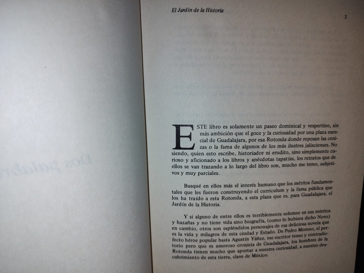 209- El Jardín De La Historia - Guillermo García Oropeza. Ayuntamiento De Guadalajara - 1A. Ed. 1988