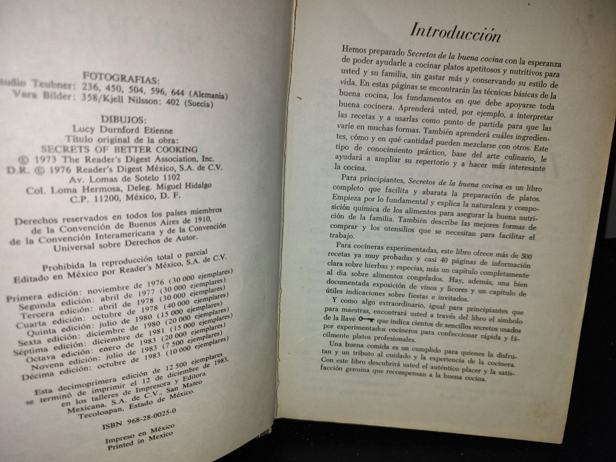 50- Selecciones Del Reader'S Digest. Secretos De La Cocina - 1983