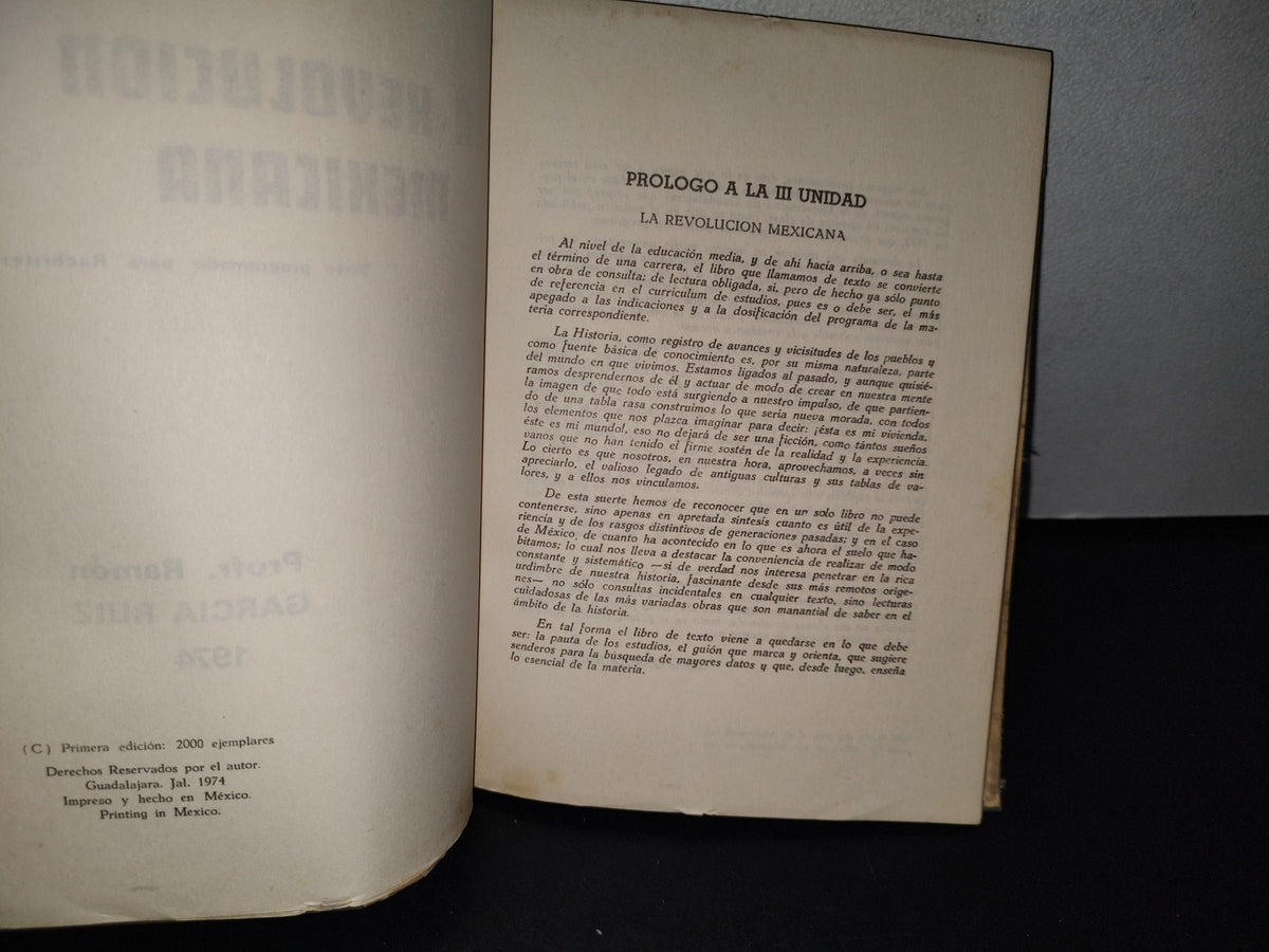 77- La Revolución Mexicana. Texto Programado Para Bachillerato - Ramón García Ruiz - Primera Edición 1974
