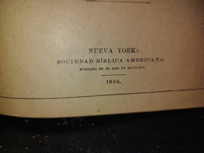 64- El Nuevo Testamento De Nuestro Señor Y Salvador Jesu Cristo: Versión De Cipriano Valera - 1908