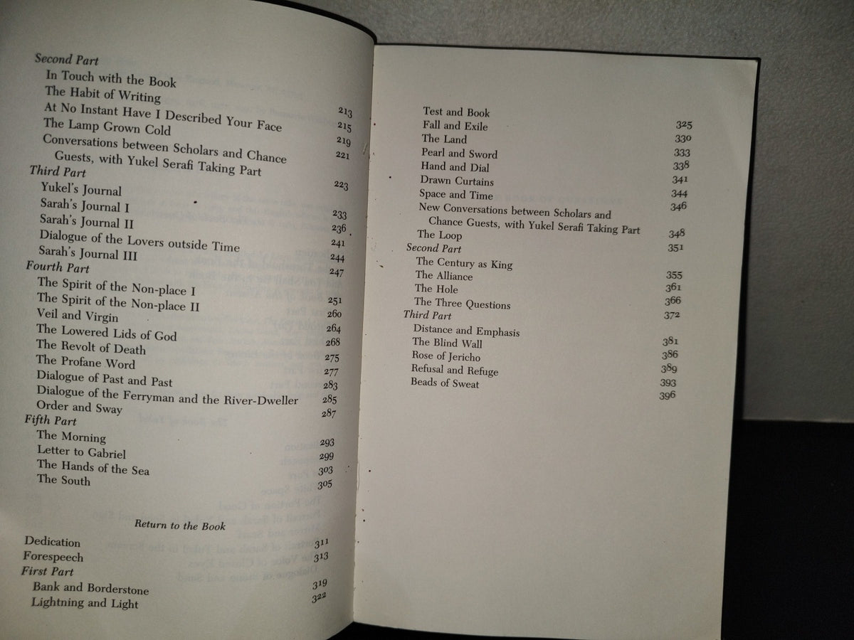 220- The Book Of Questions. Volume I. The Boom Of Questions, The Book Of Yukel, Return To The Book - Edmon Jabès. Wesleyan University Press