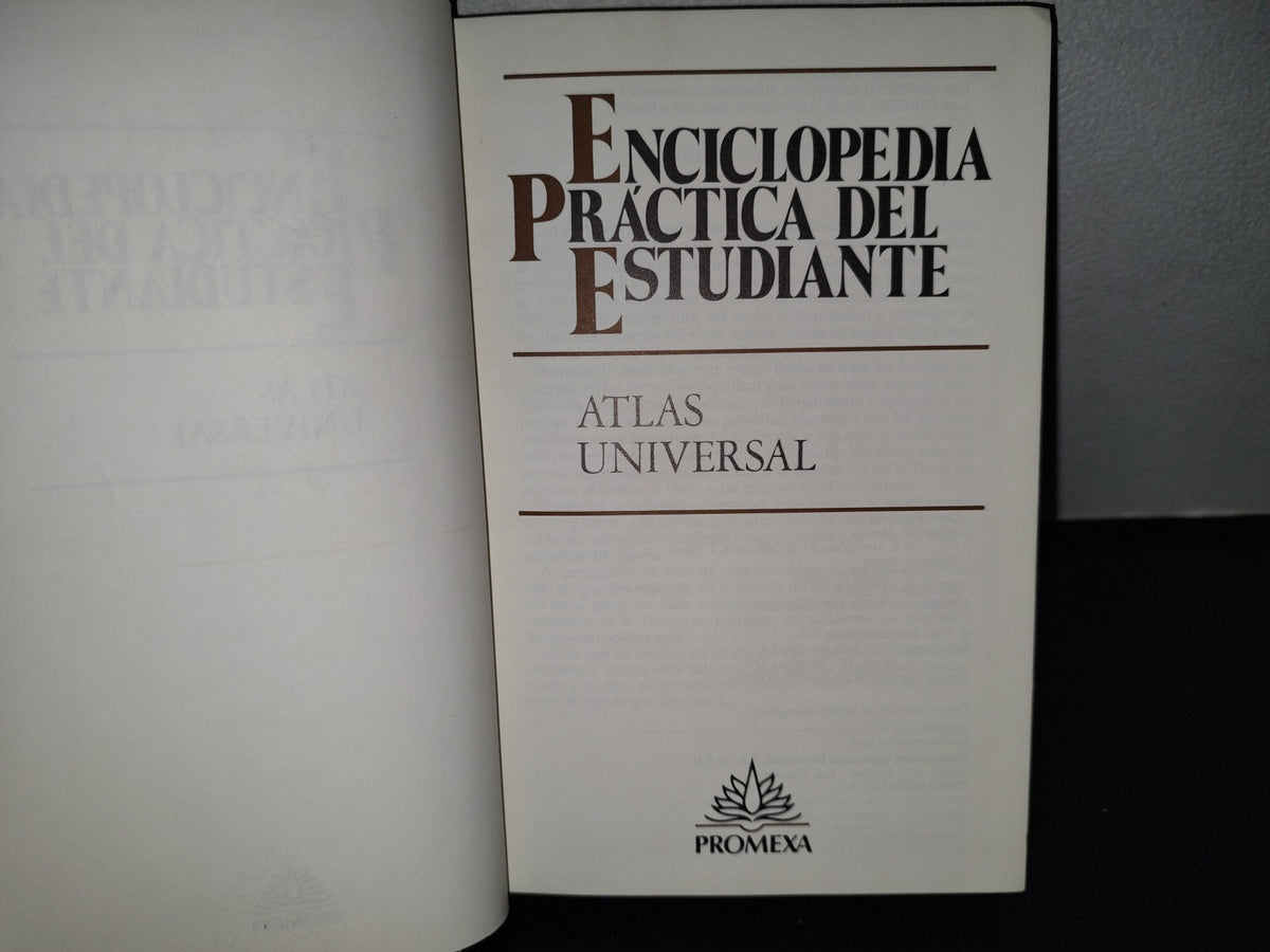123- Enciclopedia Práctica Del Estudiante2. Atlas Universal - Promexa. Ediciones Nauta - 1982