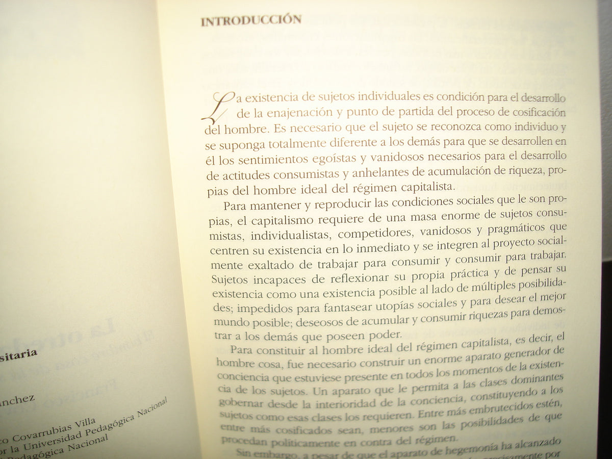 23- La Otredad Del Yo. El Hombre Cosa De La Sociedad Capitalista - Francisco Covarrubias Villa