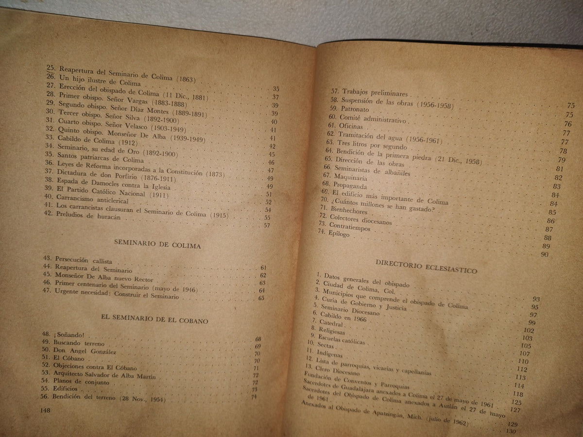 83- El Seminario De Colima - Pbro. Crescenciano Brambila - Editorial Jus, Primera Edición 1966