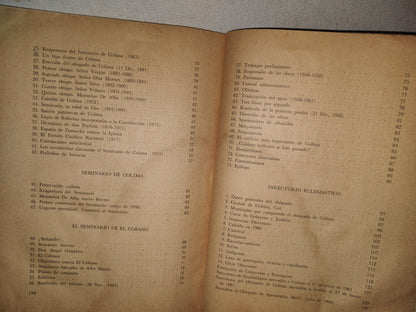 83- El Seminario De Colima - Pbro. Crescenciano Brambila - Editorial Jus, Primera Edición 1966