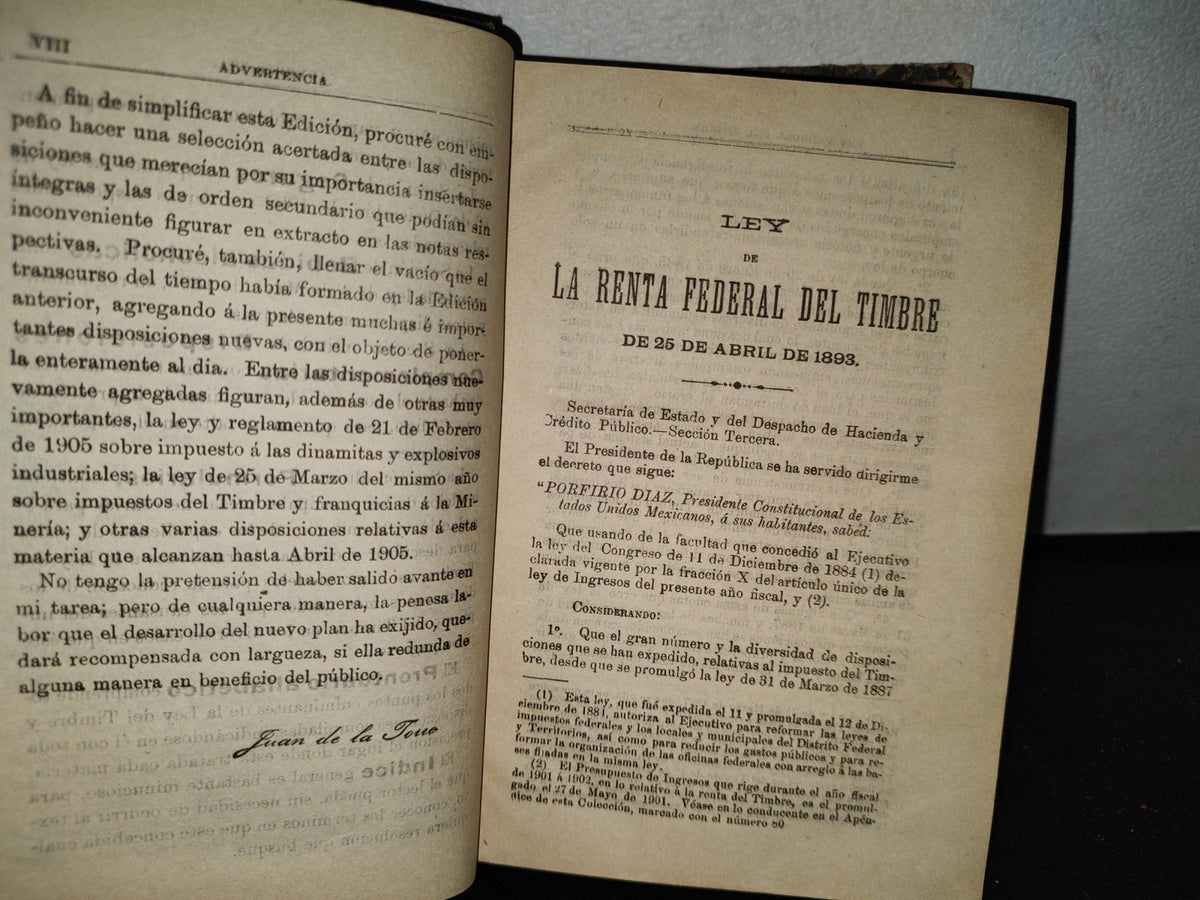 60- Código De La Renta Del Timbre - Juan De La Torre - 1905
