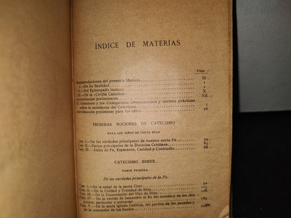 60- Manual Del Catequista Católico - D. J. Perardi, Pbro. - 1922