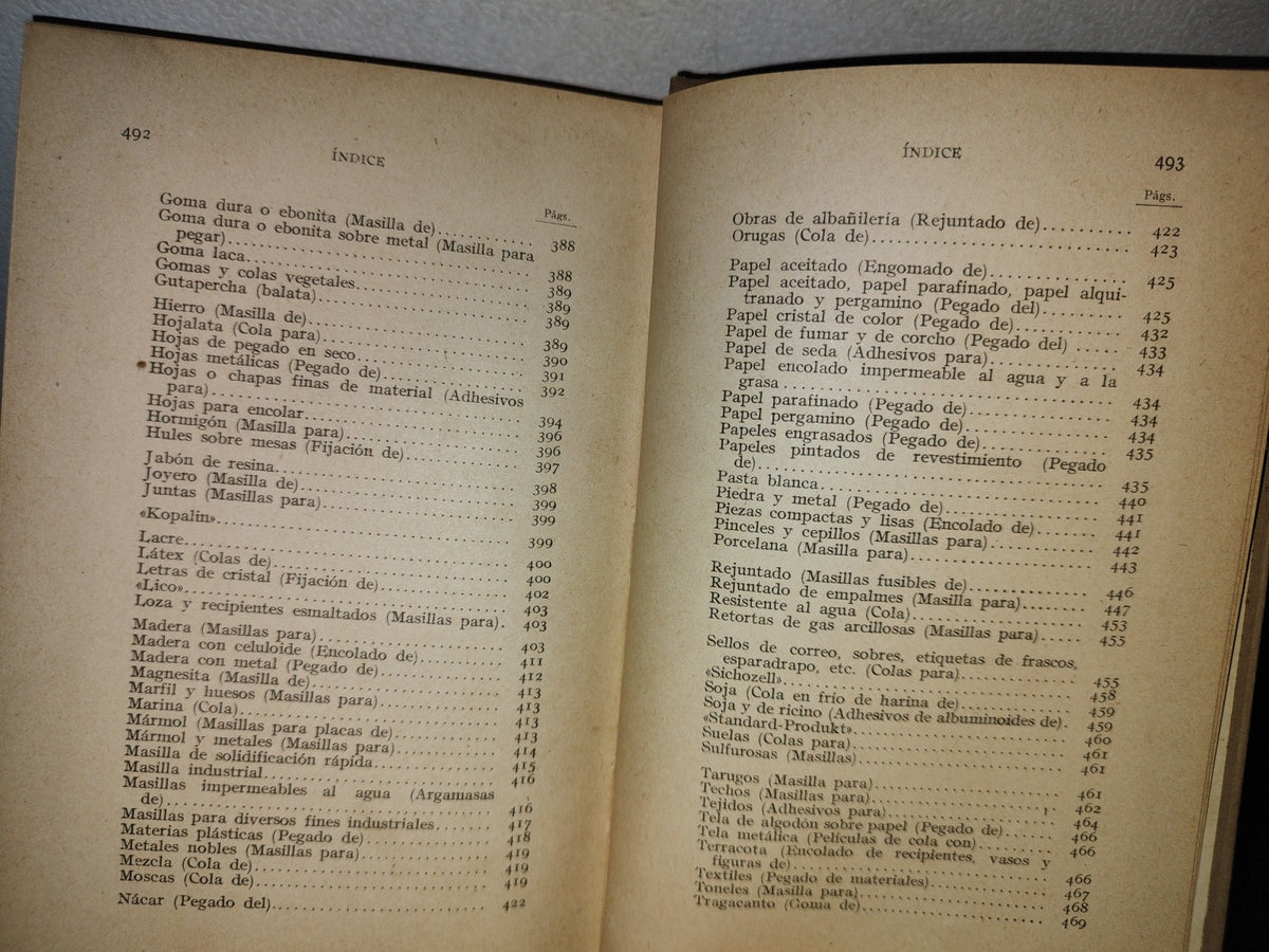 63- Colas Y Masillas - K. Micksch. Editorial Gustavo Gili, S. A. - 1944