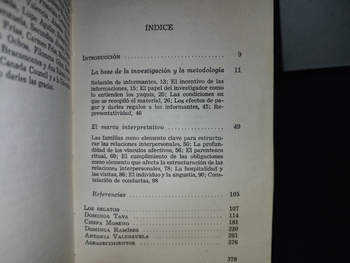 101- Mujeres Yaquis. Cuatro Biografías Contemporáneas - Jane Holden Kelley - 1A. Ed. 1982