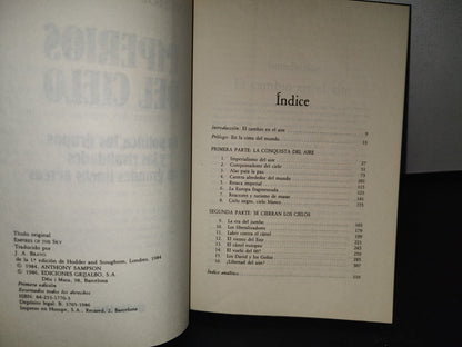 75- Imperios Del Cielo. La Política Los Grupos Y Las Rivalidades De Las Grandes Líneas Aéreas - Editorial Grijalbo, Primera Edición 1986