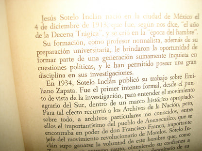 34- Jesús Sotelo Inclán Y Sus Conceptos Sobre El Movimiento Zapatista - Alicia Olivera De Bonfil