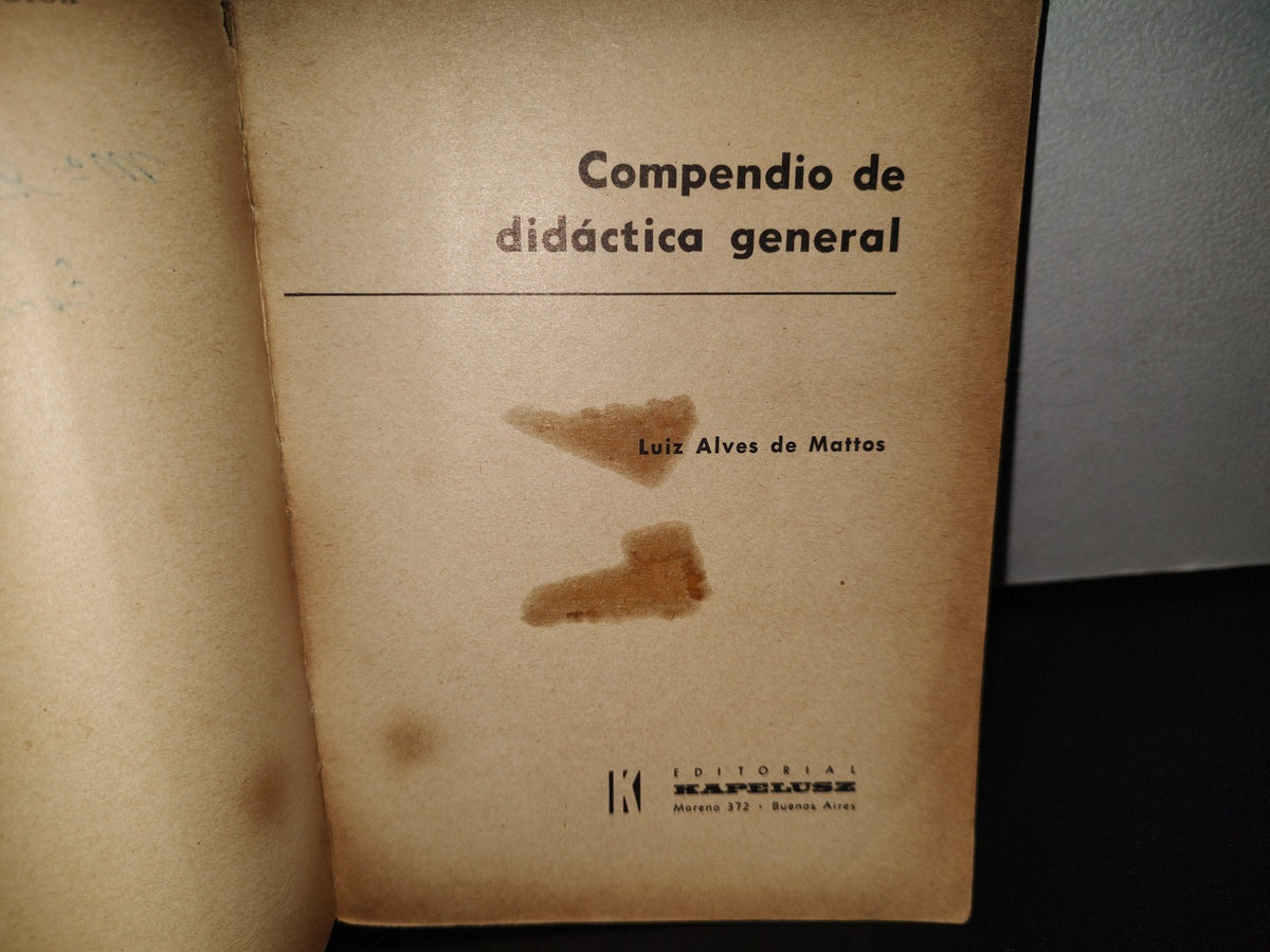 85- Compendio De Didáctica General - Luiz A. De Mattos