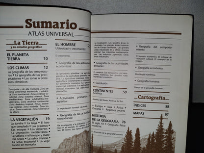 123- Enciclopedia Práctica Del Estudiante2. Atlas Universal - Promexa. Ediciones Nauta - 1982