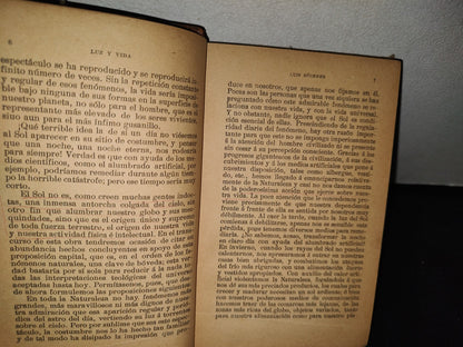 65- Luz Y Vida. El Sol En Sus Relaciones Con La Vida. La Circulación De Las Fuerzas Y El Fin Del Mundo. La Filosofía De La Generación - Luis Büchner - 1900'S