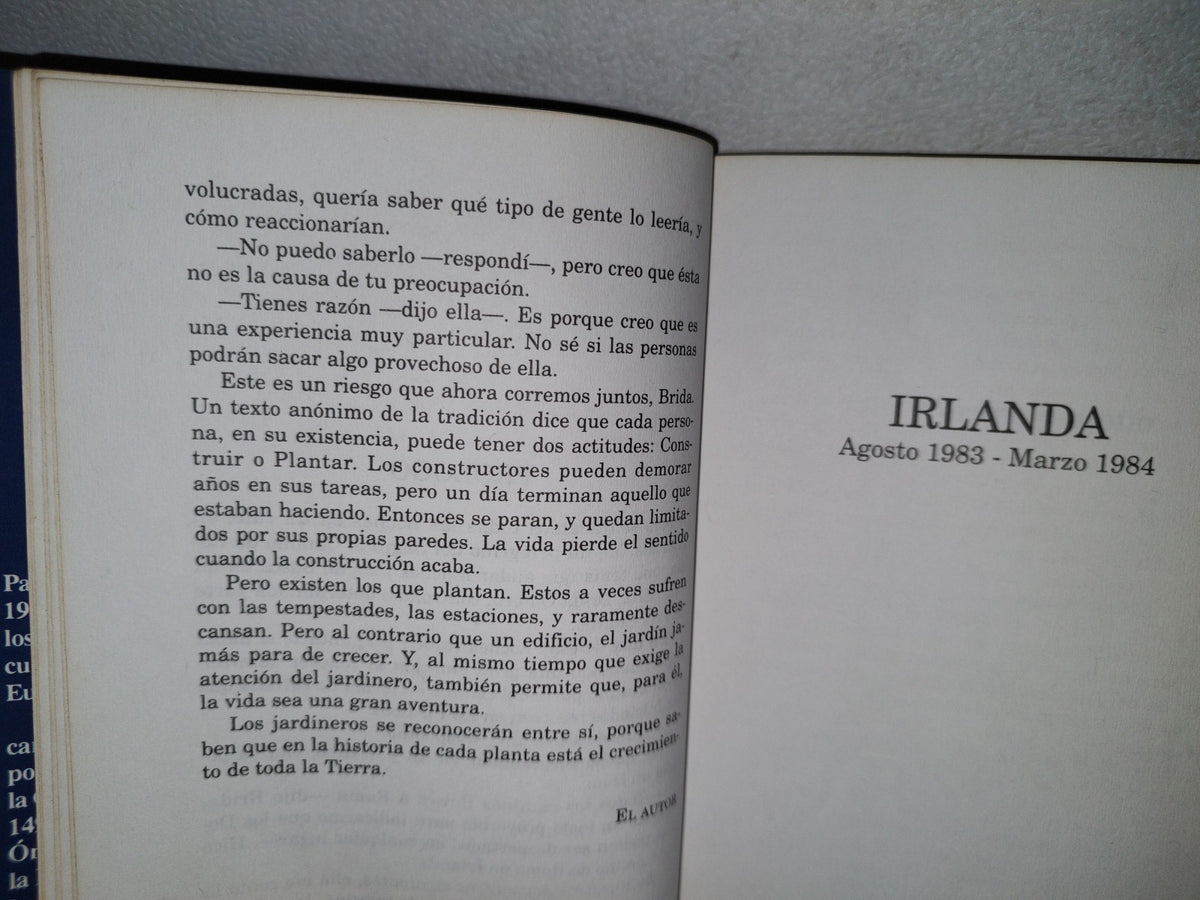 60- Brida - Paulo Coelho - Primera Reimpresión, Mayo, Roca 1994