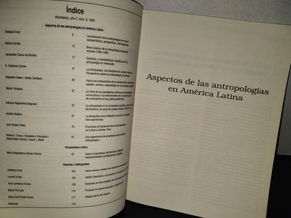 114- Antropologías Latinoamericanas. Alteridades. Universidad Autónoma Metropolitana # 6, 1993