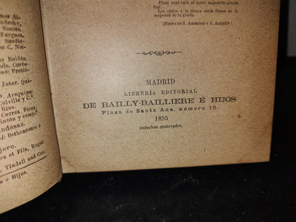 64- Los Astros Habitados, Rafael Pijoan, Madrid Librería Editorial De Bailly-Bailliere É Hijos, 1895