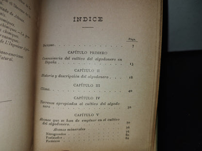 63- Manuales Gallach. Lxi. Cultivo Del Algodonero - Diego De Rueda - 1900'S