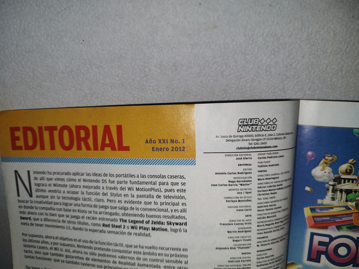 93- Revista Club Nintendo. Año 21, No. 1 - Enero 2012