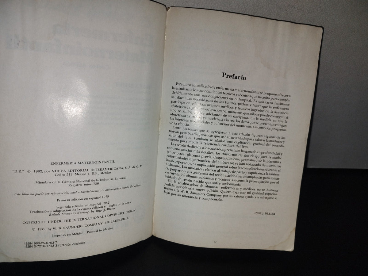 87-2- Enfermería Maternoinfantil - I. J. Bleier - Cuarta Edición - Editorial Interamericana