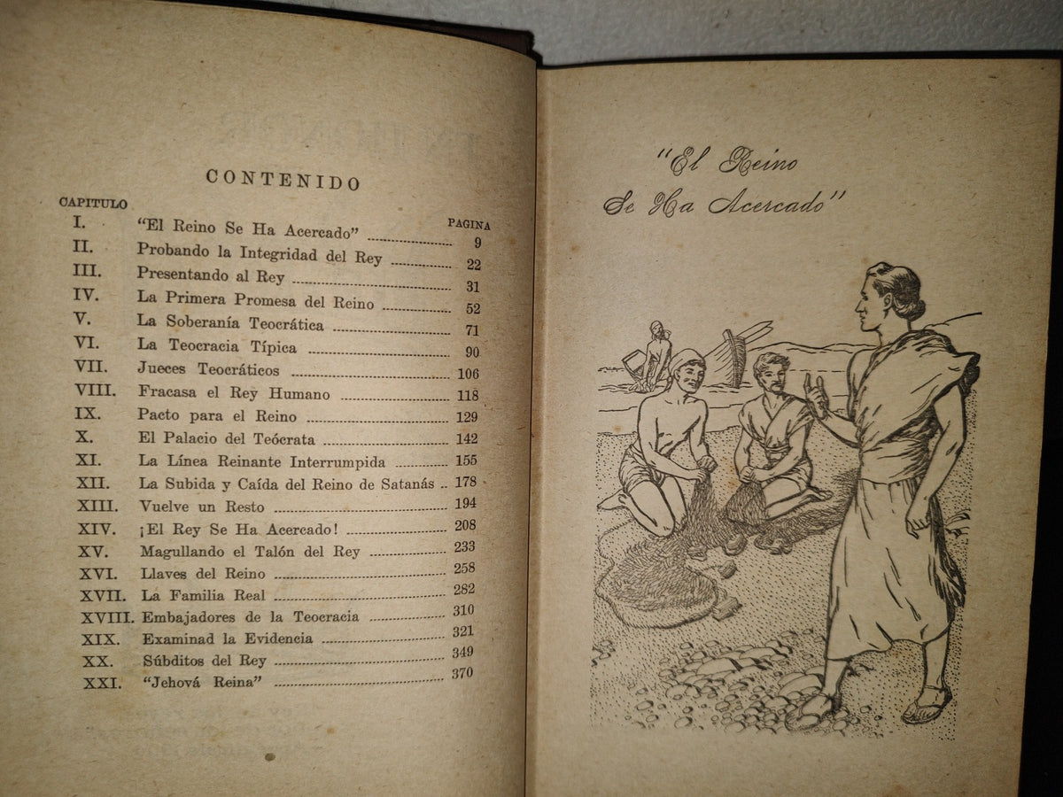 114- Antiguo Libro De La Watchtower, Testigos De Jehová: El Reino Se Ha Acercado - 1947
