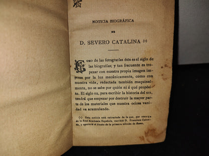 63- La Mujer. Apuntes Para Un Libro - D. Severo Catalina - 1920