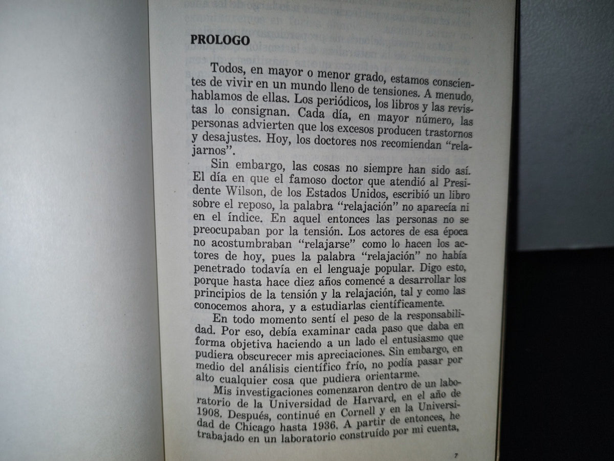 188- Aprenda A Relajarse - Dr. Edmund Jacobson - Primera Edición Febrero 1976