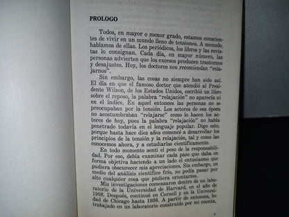 188- Aprenda A Relajarse - Dr. Edmund Jacobson - Primera Edición Febrero 1976