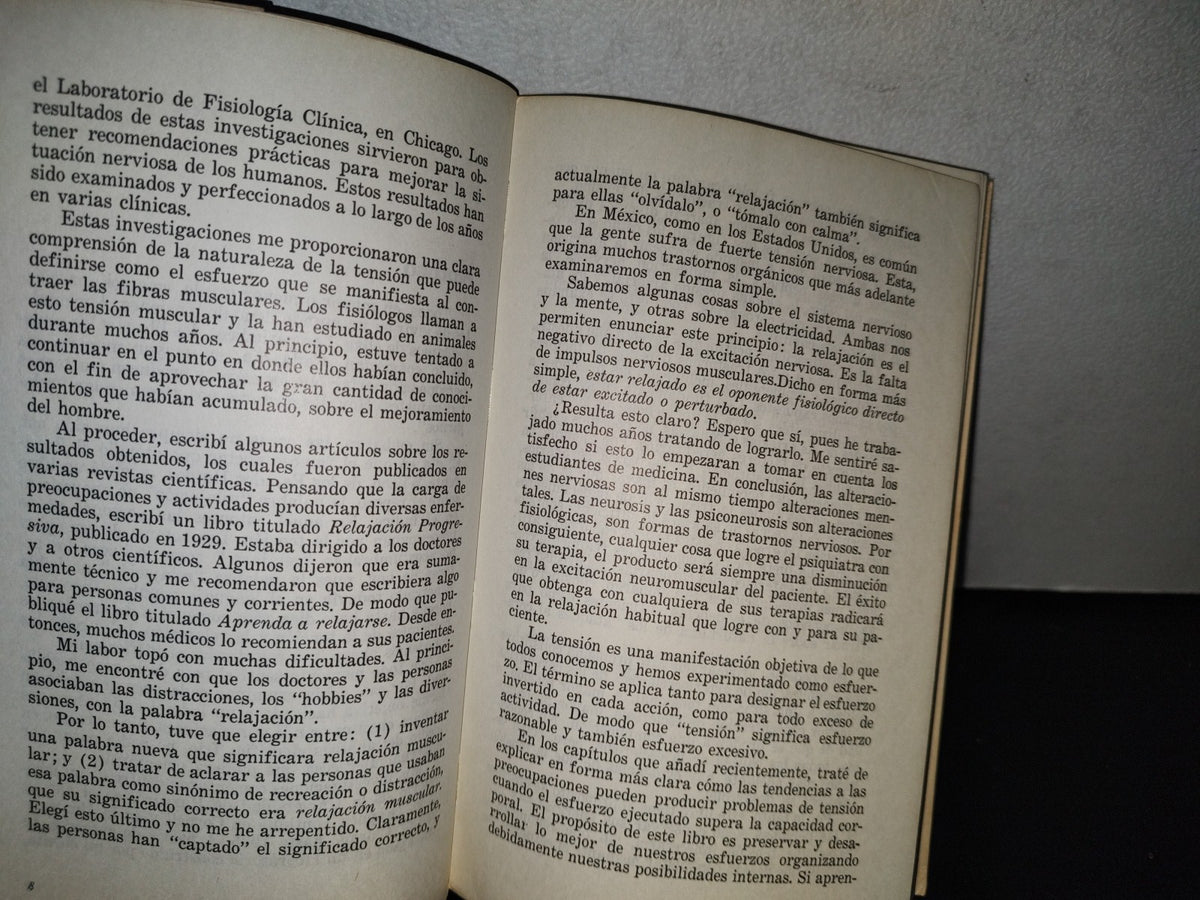 188- Aprenda A Relajarse - Dr. Edmund Jacobson - Primera Edición Febrero 1976