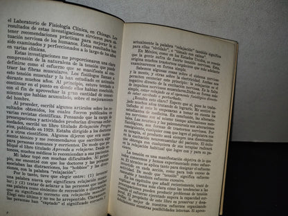 188- Aprenda A Relajarse - Dr. Edmund Jacobson - Primera Edición Febrero 1976