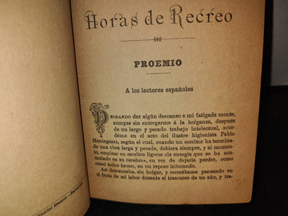 64- Horas De Recreo - Edmundo De Amicis - 1899
