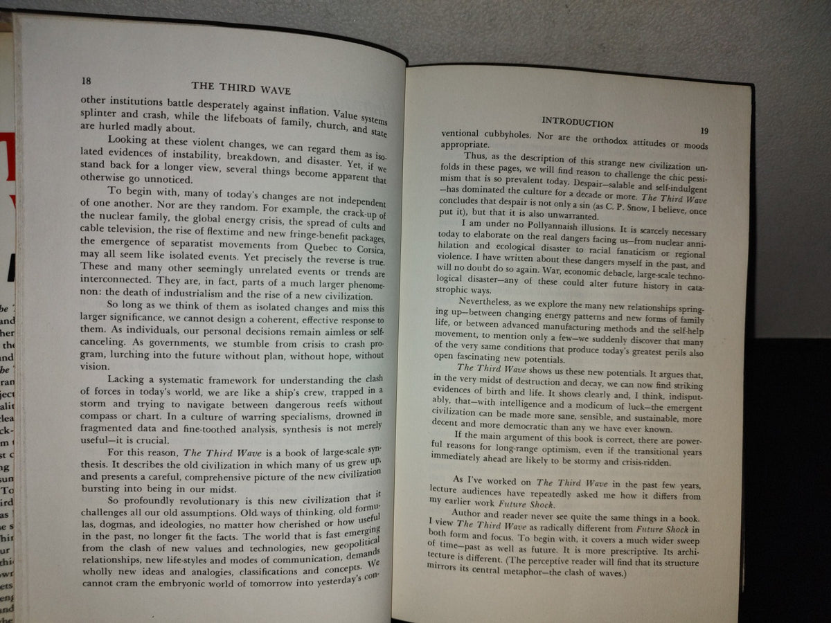 212- The Third Wave - Alvin Toffler - William Morrow And Company, Inc. - First Edition 1980
