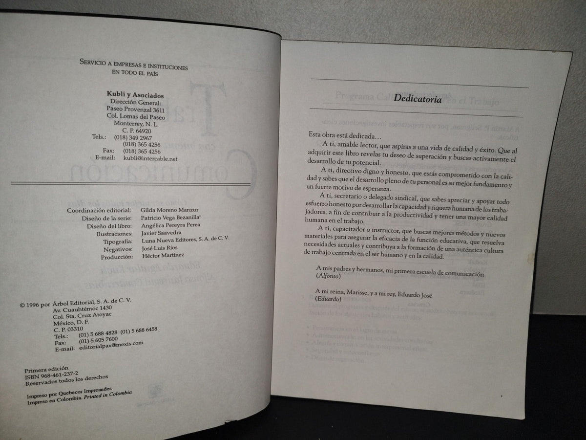 199- Trabajar Con Buena Comunicación. Cómo Ser Mejor Todos Los Días. Eduardo Aguilar Kubli - Árbol Editorial, Primera Edición 1996