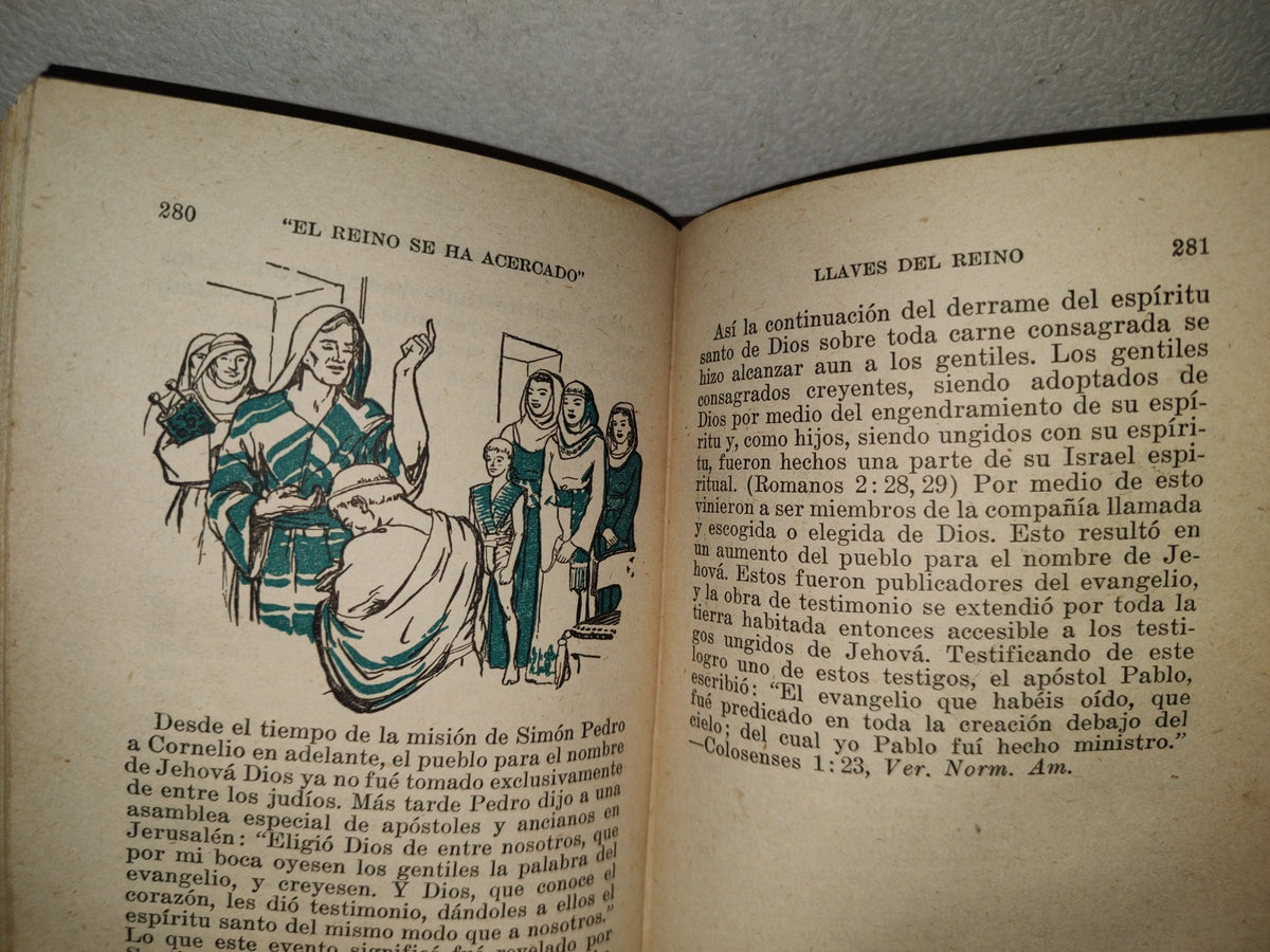 114- Antiguo Libro De La Watchtower, Testigos De Jehová: El Reino Se Ha Acercado - 1947
