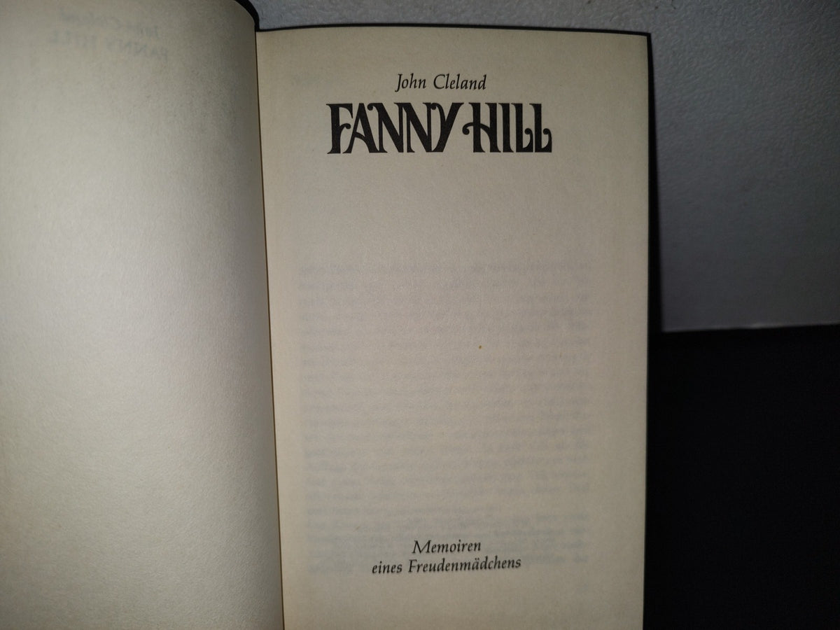85- Alemán. Fanny Hill - John Cleland. Memoiren. Eines Freudenmädchens